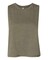 BELLA + CANVAS Women’s Racerback Cropped Tank Top Lightweight Fitted Sleeveless Crop Top for Casual Wear